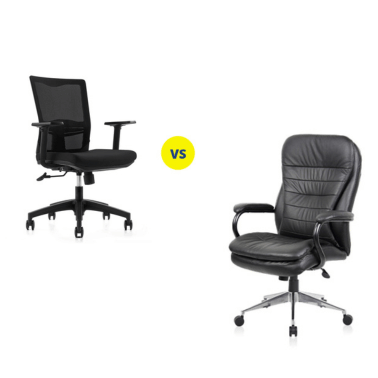 Mesh vs Leather Workstation Chairs