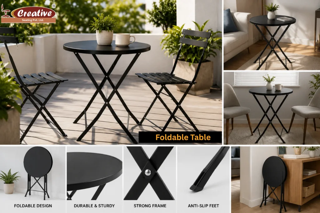Adjustable Table Stand for Cafes