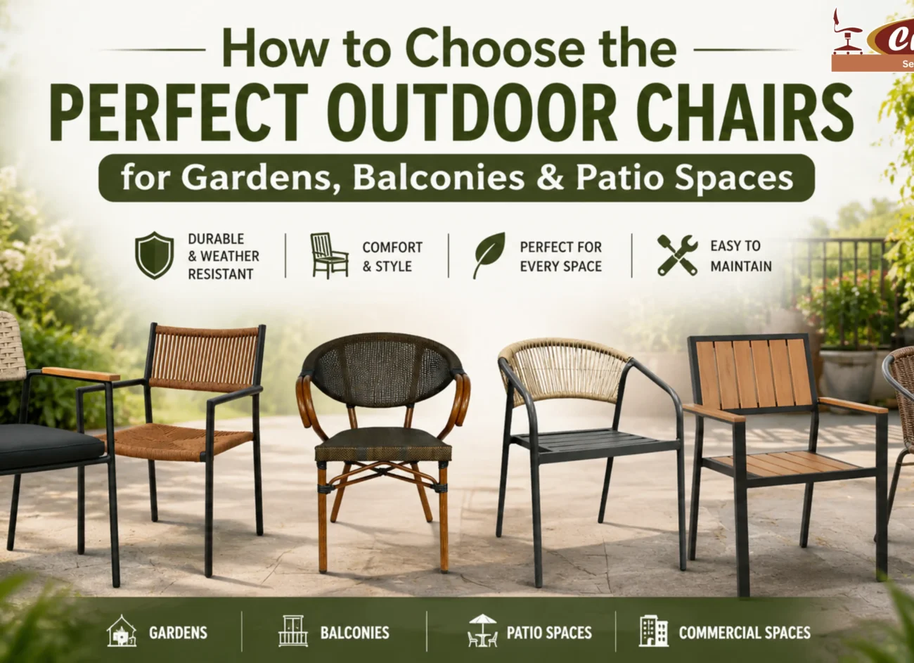 How to Choose the Perfect Outdoor Chairs for Gardens, Balconies & Patio Spaces
