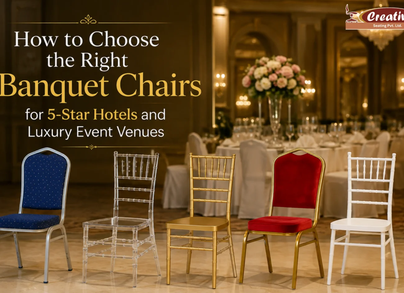 How to Choose the Right Banquet Chairs for 5-Star Hotels and Luxury Event Venues