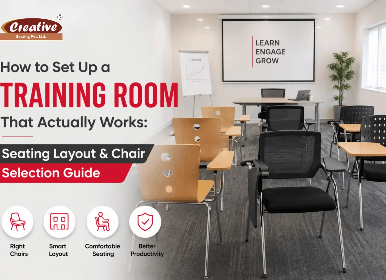 How to Set Up a Training Room That Actually Works: Seating Layout & Chair Selection Guide
