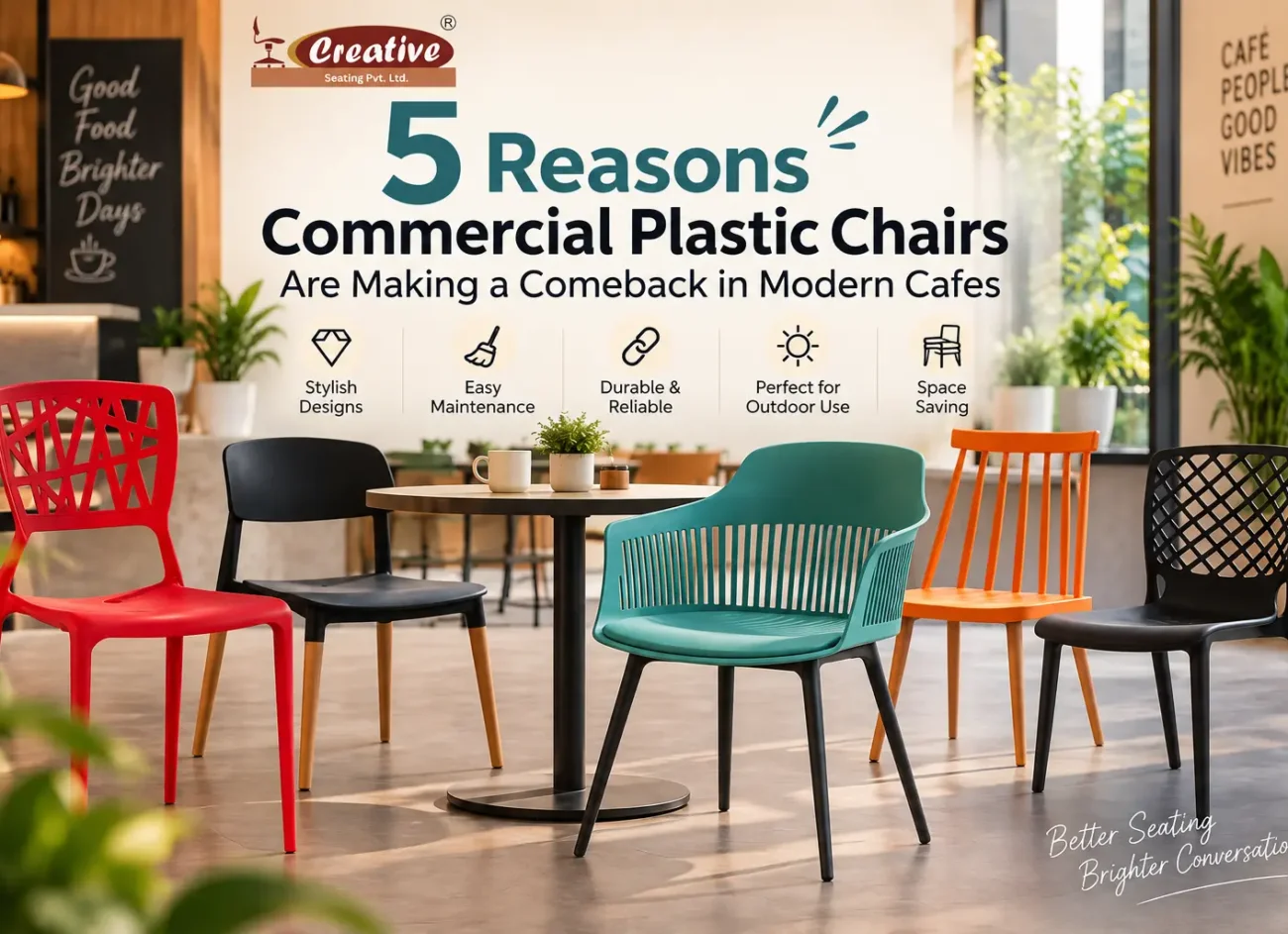 5 Reasons Commercial Plastic Chairs Are Making a Comeback in Modern Cafes