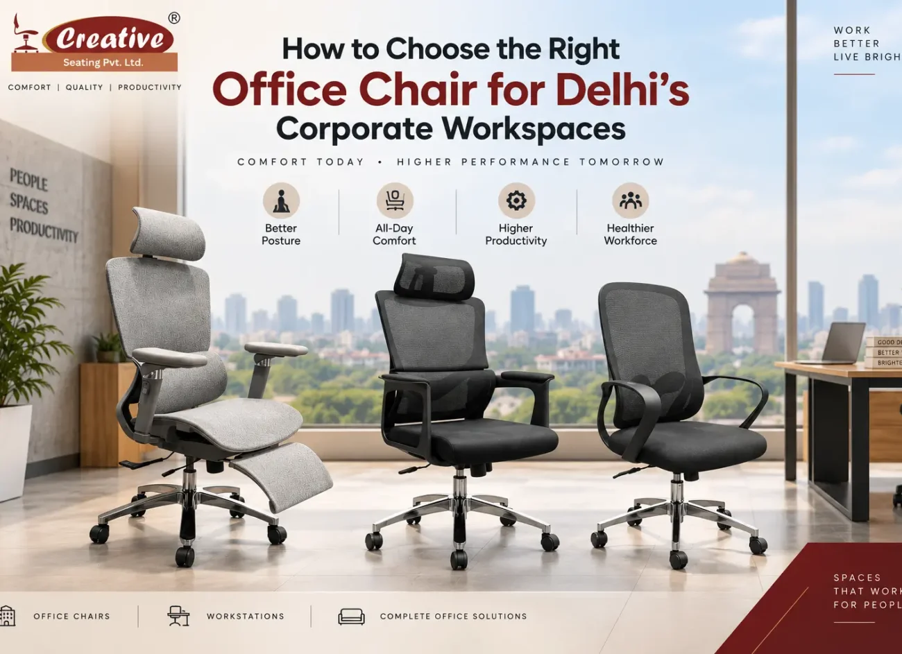 How to Choose the Right Office Chair for Delhi’s Corporate Workspaces