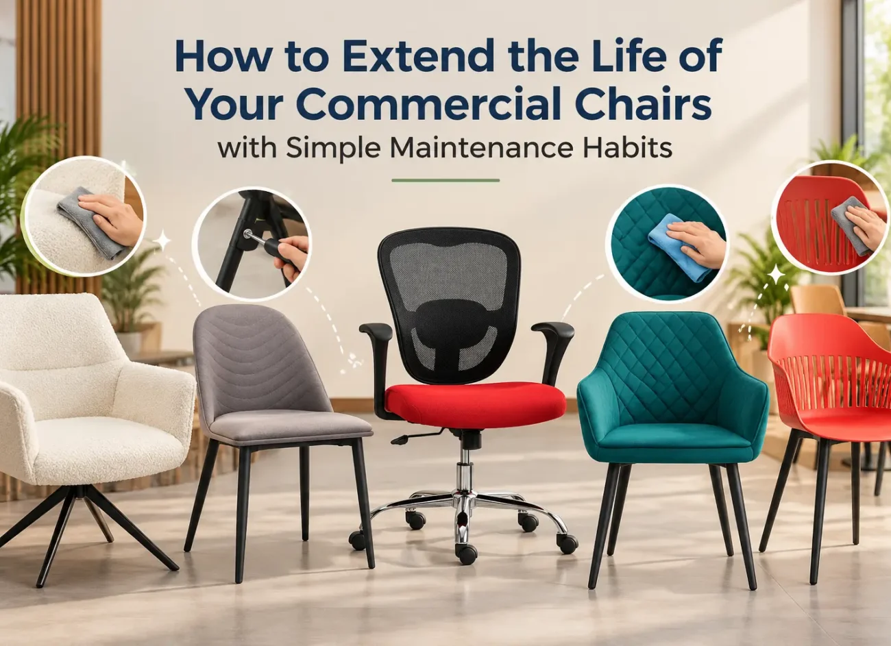 How to Extend the Life of Your Commercial Chairs with Simple Maintenance Habits