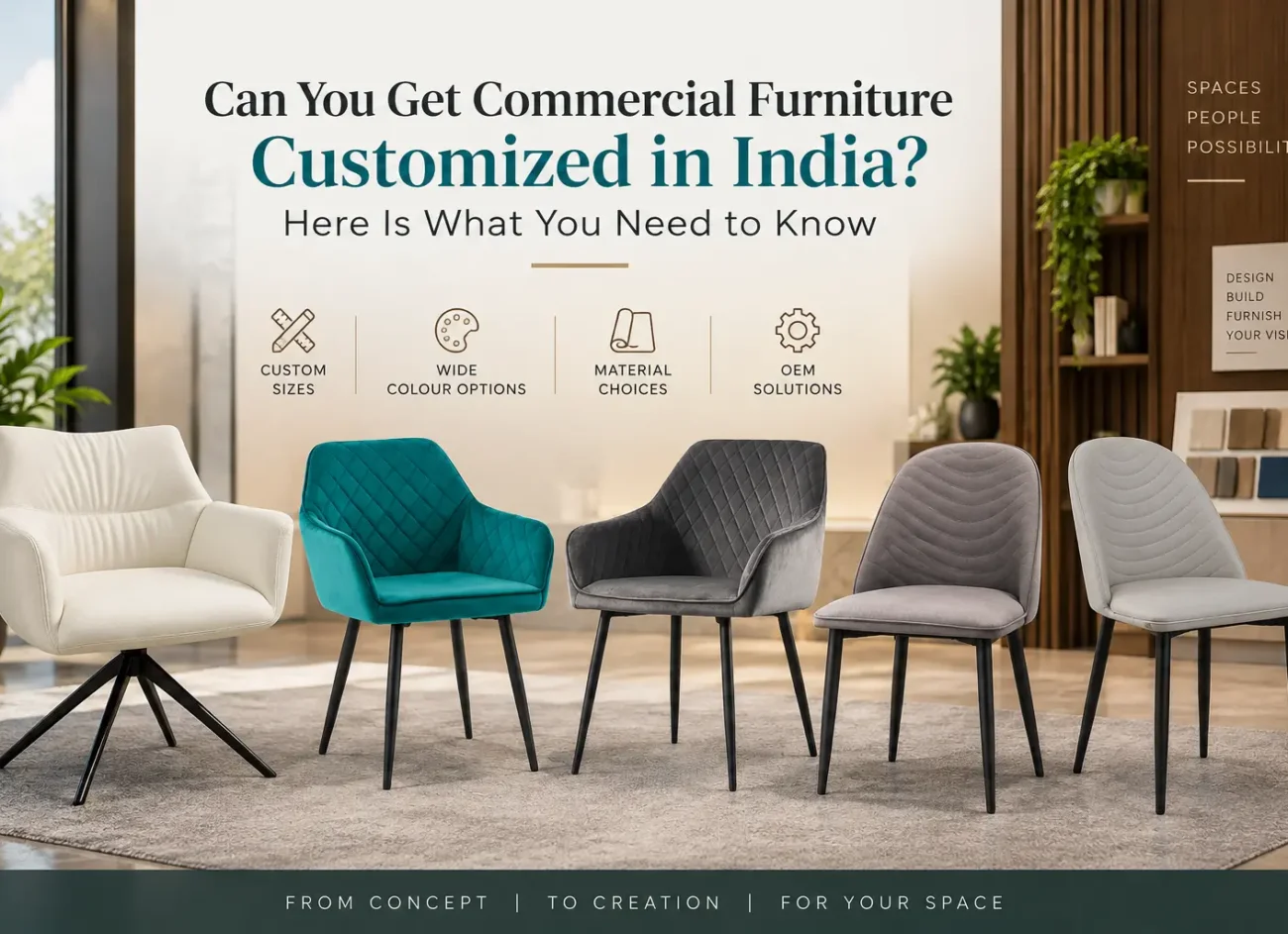 Can You Get Commercial Furniture Customized in India? Here Is What You Need to Know