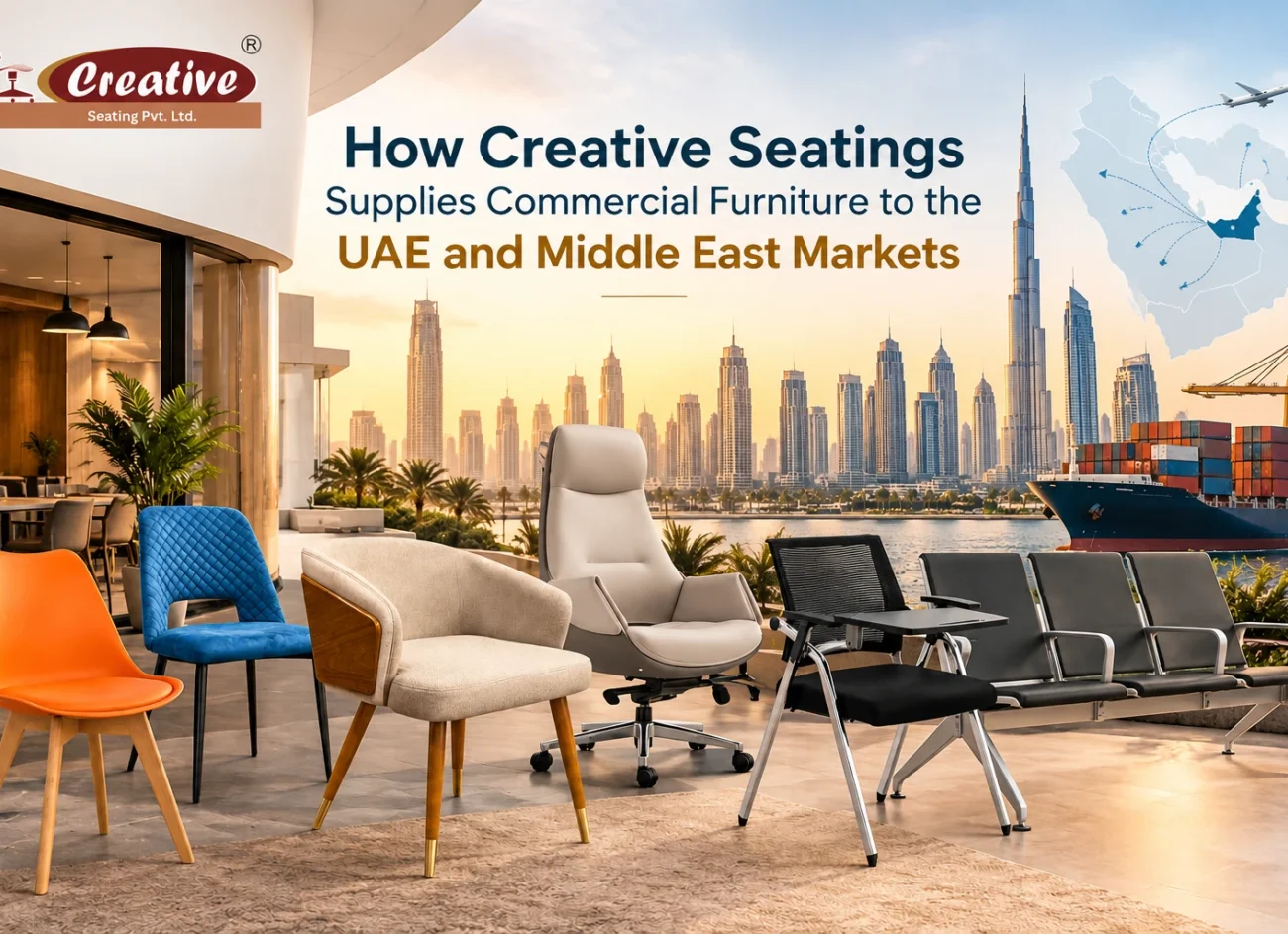 How Creative Seatings Supplies Commercial Furniture to the UAE and Middle East Markets